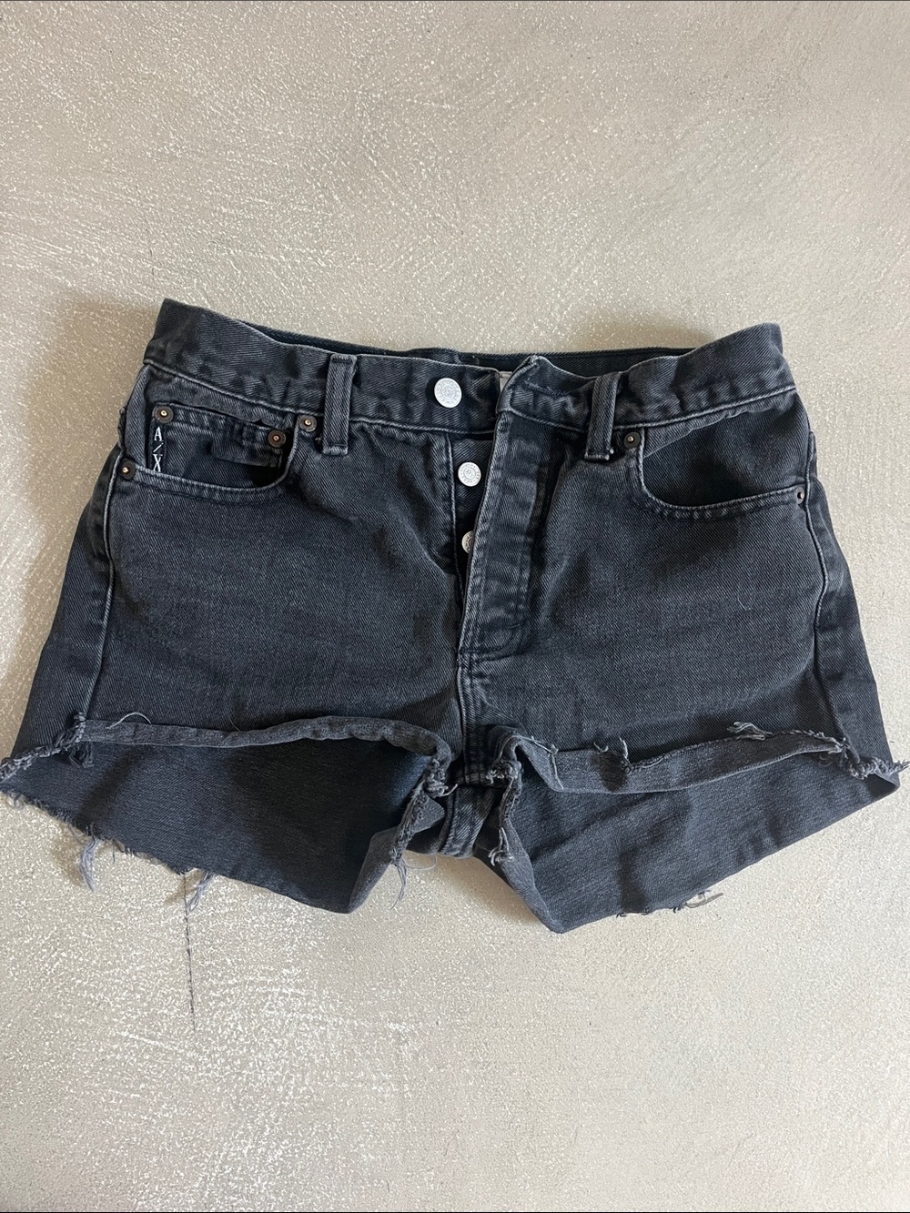 High-Rise Black Denim Women’s Cutoff Shorts